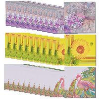 13 x13 Inches 60-Count Paper Cocktail Napkins, Eat, Drink and Be Married Disposable Paper Party Napkins with Floral Design - Perfect for Bachelorette and Wedding Party Celebrations