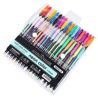 Marker Pen Set, 12/18/24/36/48 Colors Glitter Flash Gel Pens Painting Drawing Tool Stationery - 36pcs