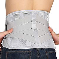 Lower Back Braces for Back Pain Relief - Compression Belt for Men & Women - Lumbar Support Waist Backbrace for Herniated Disc, Sciatica, Scoliosis - Breathable Mesh Design, Adjustable Straps (XS Gray)