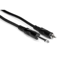 Hosa CPR-110 1/4" TS to RCA Unbalanced Interconnect Cable, 10 Feet