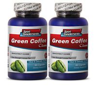Green Coffee Slim - Green Coffee Cleanse 400mg - Promote Digestive Function and Fat Burn with Premium Green Coffee Cleanse (2 Bottles 120 Capsules)