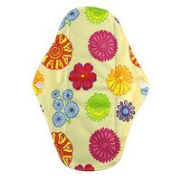 Menstrual Pads Reusable Washable Cloth Menstrual Pads/Panty Liners with Wet Bag, Super-Absorbent, Soft and Comfortable