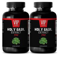 Tulsi Seeds - HOLY Basil Extract 750 - Anti Bacteria - 2 Bottles 120 Veg. Capsules