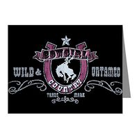 Note Card Cowgirl Country Wild and Untamed