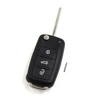 uxcell New Replacement Flip Folding Remote Key Case Shell for VW Beetle Caddy Jetta