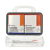 First Aid Only 3065 28 Piece Small Industrial Blood Borne Pathogens/CPR Kit in Weatherproof Plastic Case