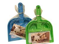 Set of 2 Dustpans with Brush (Blue and Green)