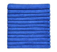 Simplife 12 Pack Microfiber Cleaning Cloths Streak Free Kitchen Dish Towels Cloths Kitchen Towels Cloths Rags Washcloths 12Inchx12Inch (Navy)