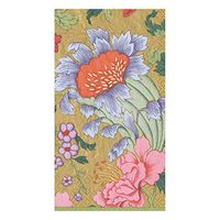 Caspari Chinese Silk Paper Guest Towel Napkins in Gold, Two Packs of 15