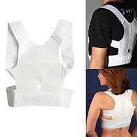 Healtheveryday®Chilrden Students Teenager Magnetic Therapy Posture Back Corrector Brace Young Adults Adjustable Shoulder Support Belt Band Body Shaper (M)