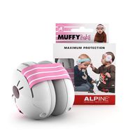 Alpine Muffy Baby Ear Protection - Baby Ear Muffs - Noise Protection for Babies and Toddlers up to 36 Months - Comfortable Infant Ear Protection - Prevent Hearing Damage & Improve Sleep, Pink