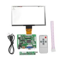 LCD Display Module, 7 inch LCD TFT  1024600 HDMI VGA Monitor Touch Screen Kit for Raspberry Pi 3/2