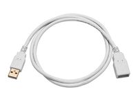 C&E USB 2.0 A Male to A Female Extension 28 OR 24AWG Cable (Gold Plated) White 3 Feet, CNE607542