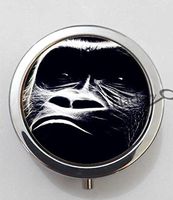 BlackKey Orangutan Chimpanzee 3-Compartment Decorative Pocket Gift Box Case Organizer for Pill, Color 1 -1051