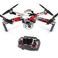 Mightyskins Skin Compatible With Dji Mavic Pro Quadcopter Drone - Red Camo | Protective, Durable, And Unique Vinyl Decal Wrap Cover | Easy To Apply, Remove, And Change Styles | Made In The Usa