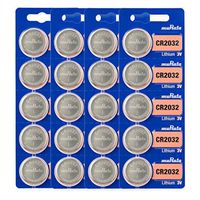 Murata CR2032 Battery 3V Lithium Coin Cell - Replaces Sony CR2032 (20 Batteries)