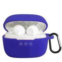 Compatible with Soundcore Liberty Air Silicone Case, Full Protective Durable Shockproof Drop Proof with Keychain Earphone Skin Cases Cover Compatible with Soundcore Liberty Air Accessories (Blue)