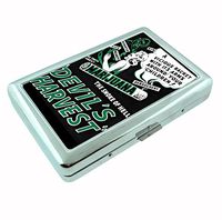 Devil's Harvest Vintage Metal Silver Cigarette Case Holder RFID-Blocking Wallet
