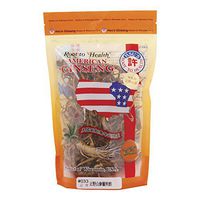 Hsu's Ginseng SKU 0033-4 | Wild Prongs, Fibers and Rhizomes | Wild American Ginseng | 许氏花旗参正野山參鬚與節 | 4 oz Bag, 西洋参, 野山參