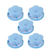 Iuhan Washing Machine Lint Filter Bag, House Household Washing Machine Lint Filter Bag Laundry Mesh Hair Catcher Reusable Floating Ball Pouch (5PC, B)