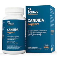 Dr Tobias Candida Support - Extra Strength Candida Cleanse - with Herbs & Enzymes