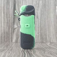 CEOKS for Smok Nord Silicone Case, Anti-Slip Protective Silicone Case Skin Rubber Cover for Smok Nord Mod Box Rubber case wrap Shield (Black/Green)