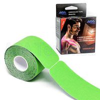 ASATechmed Kinesiology Therapeutic Sports Tape, 20 Precut 10 inch Strips, Light Green, Latex Free, Water Resistance, Pro & Olympic Choice (Light Green)