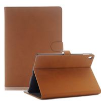 2019 iPad 5th Gen Case, elecfan Vintage Book Style Folio Case Stand PU Leather Magnetic Smart Case Slim Fit Business Shockproof Case for Traveling for iPad Mini 5 7.9 inch,Light Brown