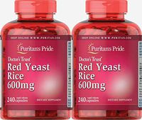 Puritans Pride Red Yeast Rice 600 Mg Capsules, 480 Count (2 Pack)