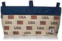 Handi Pockets 2c7us Storage Accessory Walker, Tapestry, USA with Zipper and Flap