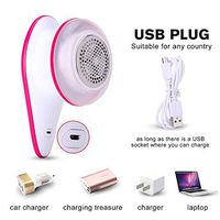 Lint Remover - USB Rechargeable Electric Sweater Clothes Fuzz Shaver with Replace Cyclone Blade Cleaning Brush