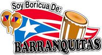 Puerto Rico Soy Boricua De Barranquitas Sticker (Large, 6.2 X 2.7)