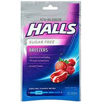 Halls Breezers Drops Sugar Free Cool Berry 20 Each (Pack of 2)