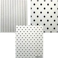 Mixed B&W Patterns Set of 3 Cloths (one of Each Design) Swedish Dishcloths | ECO Friendly Absorbent Cleaning Cloth | Reusable Cleaning Wipes