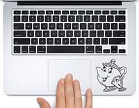 Mrs. Potts and Chip Beauty and the Beast Printed Trackpad Clear Vinyl Decal Sticker Compatible with Apple MacBook Pro Air 11" 12" 13" 15" All Years Laptop Trackpad Keyboard (11 " Macbook Air)