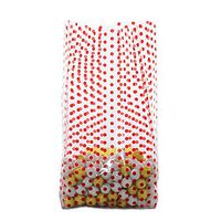 10ct"RED DOTS" Swiss Polka Dot 4x2x9" Medium Cello Cellophane Treat Food Snack Bags nfLG -1523