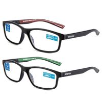 Computer Reading Glasses Blue Light Blocking Glasses Women Men 2 Pack(red and green, 1.5)