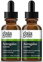 Gaia Herbs Astragalus Supreme, Liquid Herbal Extract, 1 Ounce (Pack of 2) - Deep Immune Support and Stress Resistance, with Antioxidants