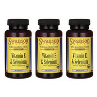 Swanson Vitamin E & Selenium 90 Sgels (3 Pack)