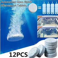 FOORDAY Car Windshield Glass Washer Cleaner Compact Effervescent Tablets Detergent Glass Cleaning Tablets Glass Water Substitute Auto Windscreen Cleaner(6 Pcs/Set)