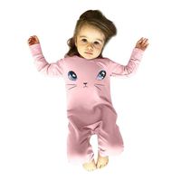 Sharemen Newborn Baby Boy Girl Letter Long Sleeve Romper Bodysuit Outfit Clothes (12-18 Months, Pink7)