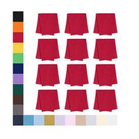 Eyeglass Cleaner Microfiber Cloth - Glasses Cleaner For All Gentle Surfaces, Touchscreens, Smartphones, Camera Lenses, LCD & HD Screens -Red, 12 Pack- By OptiPlix