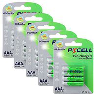 1.2V AAA NiMh Rechargeable Batteries 600mAh Precharged Battery 20Pcs