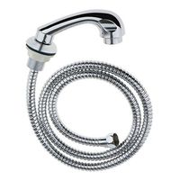 SaniMomo Barber Shampoo Bowl Hose Wash Water Spray Beauty Salon Sprayer Equipment - Silver