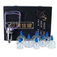 Cupping Device Household Pull Out Vacuum Cupping Jar With 8 Premium Glass Cups, For Facial Body Massage Muscle Relaxation Vacuum Cupping Instrument