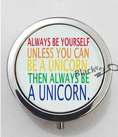 BlackKey Always Be A Unicorn 3-Compartment Decorative Pocket Gift Box Case Organizer for Pill, Color 1 -77