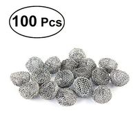 ROSENICE Stainless Steel Metal Tobacco Pipe Screens Smoking Pipe Filters 20mm 100pcs