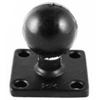 RAM Mount 2 x 2 Square Base Mount W/1.5 Rubber Ball RAM-202U-22 Car Accessories
