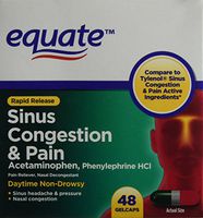 Equate Sinus Congestion and Pain 48 ct