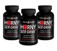 Boost libido Men - Horny Sex Drive - Tribulus Herbal Supplements - 3 Bottles 180 Tablets